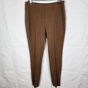 J. Jill Ponte Knit Brown Pull On Leggings Size Small